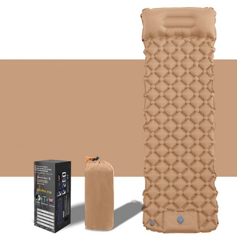 지티알 펌프 내장형 에어매트 휴대용 캠핑 초경량 방수방습, 네이비-추천-상품