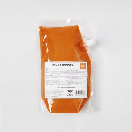 버팔로윙 소스 1kg (네키드윙즈 클래식버팔로), 1개-추천-상품