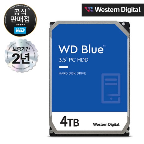 WD Blue HDD, WD40EZAX, 4TB-추천-상품