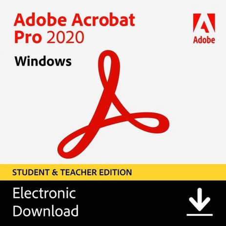 Adobe Acrobat Pro 2020 | PCMac 디스크, Code (PC)_Pro Student and Teac-추천-상품