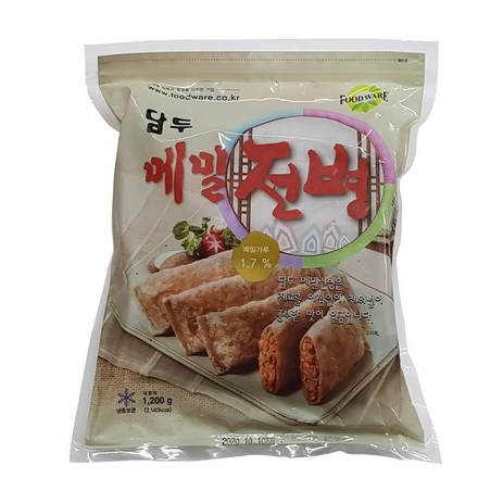 담두 메밀 전병 1.2kg 즉석 식품 간식 분식 식자재, 1개-추천-상품