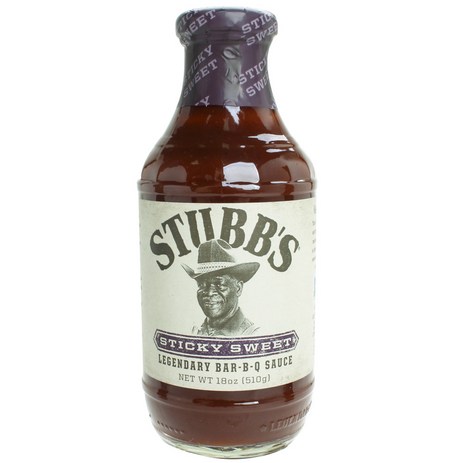 Stubbs 스티키 스위트 레전더리 바-비-큐 소스, 510g, 1개-추천-상품