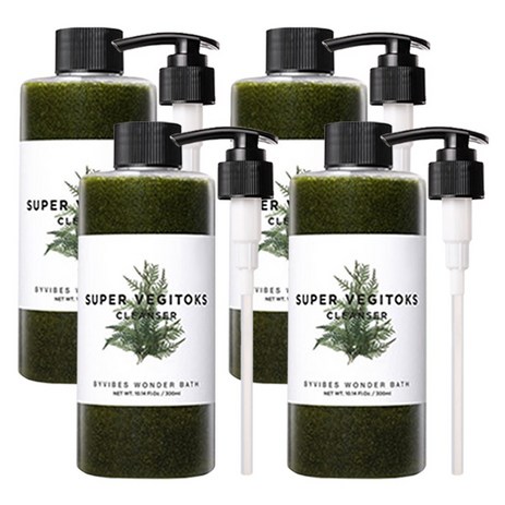 원더바스 슈퍼 베지톡스 클렌저 그린, 300ml, 4개-추천-상품