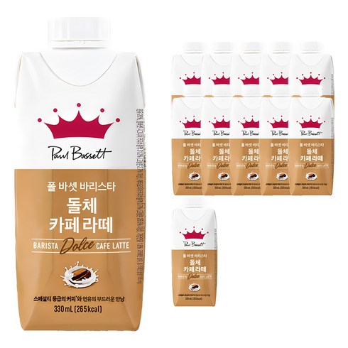 폴바셋 프리미엄 아이스크림 BEST 패키지 총 24개 - 폴 바셋 바리스타 돌체 카페 라떼, 330ml, 12개