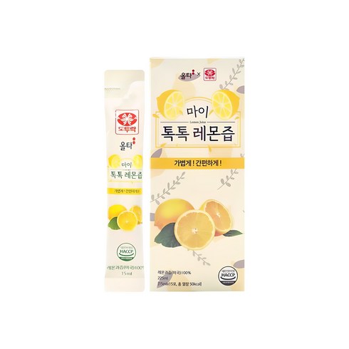 마이 톡톡 레몬즙 - 올타 도투락 마이 톡톡 레몬즙 15ml x 15포 x 1박스, 225ml