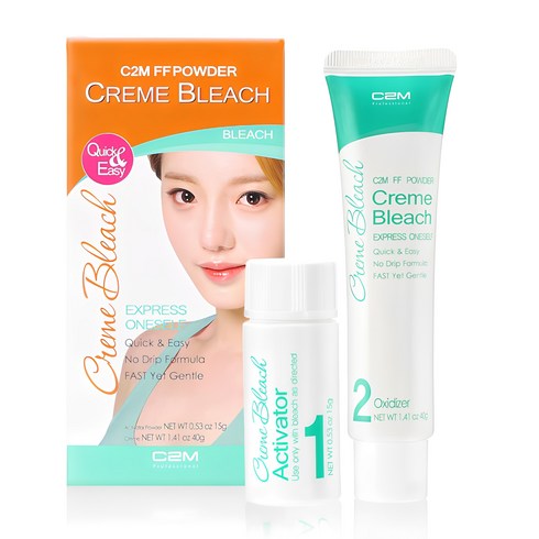 눈썹염색약 - 씨투엠 에프에프 파우더 크렘 브리치 탈색제, 55ml, 1개