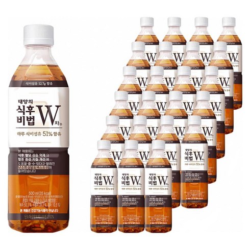 식이섬유 - 태양의식후비법W차, 500ml, 24개