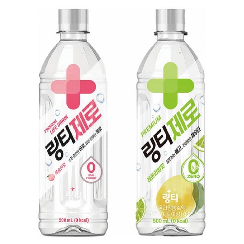 링티제로 - 링티제로 복숭아12개+라임12개, 24개, 500ml