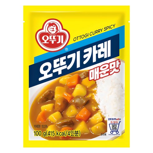 카레가루 - 오뚜기 카레 과립형 매운맛, 100g, 1개