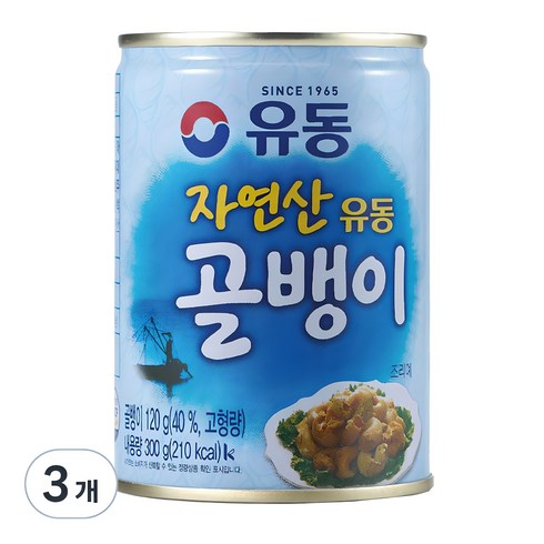 유동골뱅이300 - 유동 골뱅이 자연산 유동, 300g, 3개