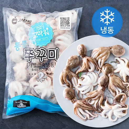 냉동쭈꾸미 - 고마워 IQF 통통 쭈꾸미 (냉동), 800g(22~26미), 1개