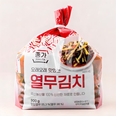 종가 - 종가 오래오래 맛있는 열무김치, 900g, 1개