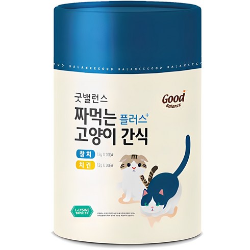 츄르 - 굿밸런스 고양이 짜먹는 간식 플러스 60p, 혼합맛(참치/치킨), 720g, 1개