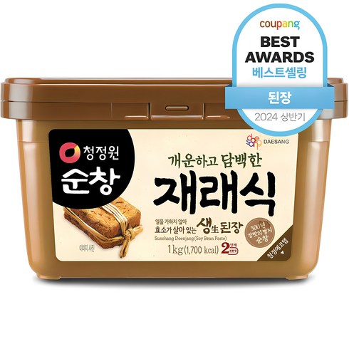 청정원된장 - 청정원순창 재래식 생된장, 1kg, 1개