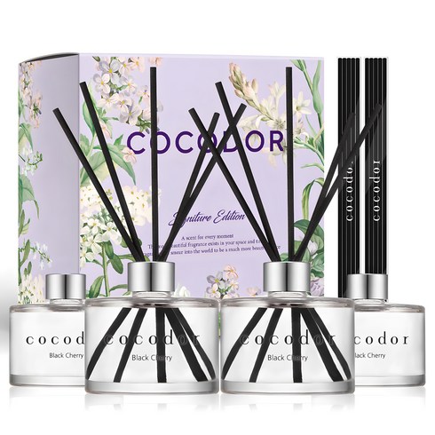 디퓨저 - 코코도르 디퓨저, 블랙체리, 200ml, 4개