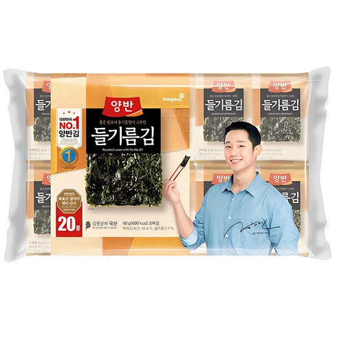 양반김 - 동원 양반 들기름 도시락김, 90g, 1개