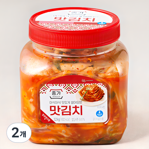 종가 - 종가 맛김치 PET, 1.2kg, 2개