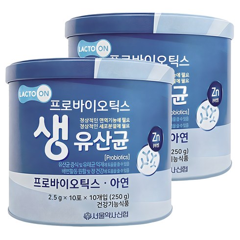 유산균 - 서울약사신협 프로바이오틱스 생유산균 100포, 250g, 2개