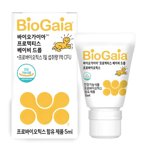 아기유산균 - 바이오가이아 프로텍티스 베이비드롭 액상 프로바이오틱스, 5ml, 1개