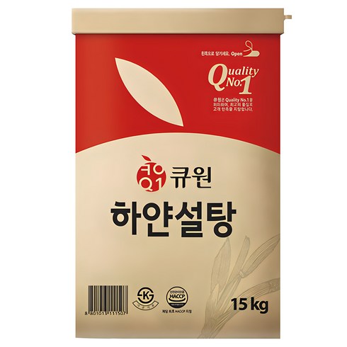 백설탕15kg - 큐원 하얀 설탕, 15kg, 1개