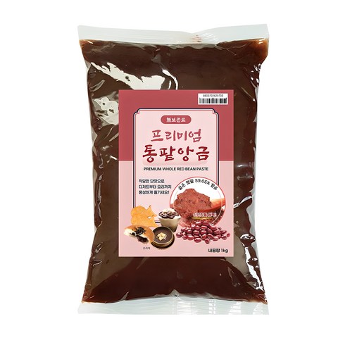 저당통팥앙금 - 적당한 단맛 건강한 통팥앙금 1kg, 1개