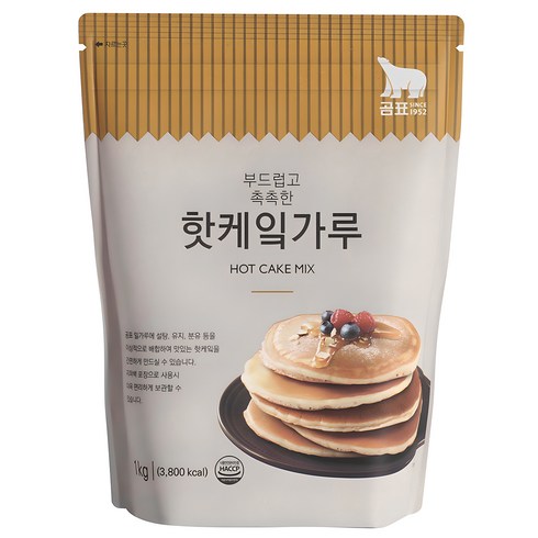 핫케이크가루 - 곰표 핫케잌가루, 1kg, 1개