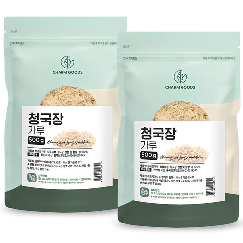 생태맘청국장가루 - 참굿즈 청국장 가루, 500g, 2개