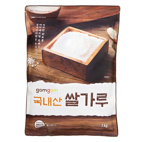 습식쌀가루 - 곰곰 국내산 쌀가루, 1kg, 1개