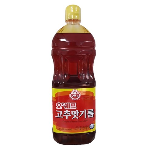 고추맛기름 - 오뚜기 오쉐프 고추맛기름, 1개, 1.5L