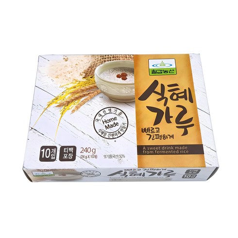 엿기름티백 - 칠갑농산 식혜가루 10p, 240g, 2개