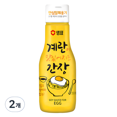 계란간장 - 샘표 계란이 맛있어지는 간장, 200ml, 2개