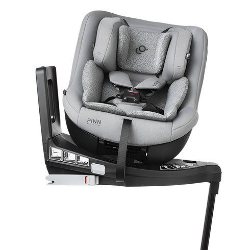 순성핀뉴블랙 - 순성 ISOFIX 핀 뉴블랙 회전형 카시트 일체형, 클라우드 그레이