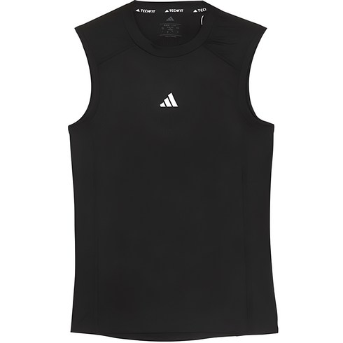 타이탄싱글렛 - 아디다스 M TECHFIT COMPRESSION TRAINING SLEEVELESS TEE 헬스 운동 러닝 컴프레션 싱글렛 민소매 티