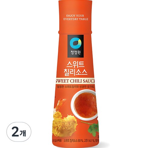 칠리소스 - 청정원 스위트 칠리소스, 2개, 365g