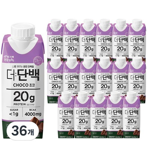 식사대용단백질쉐이크 - 더단백 드링크 초코, 250ml, 36개