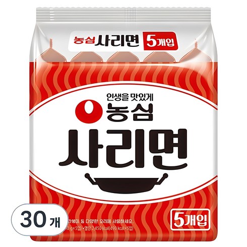 라면사리 - 농심 사리면 110g, 30개