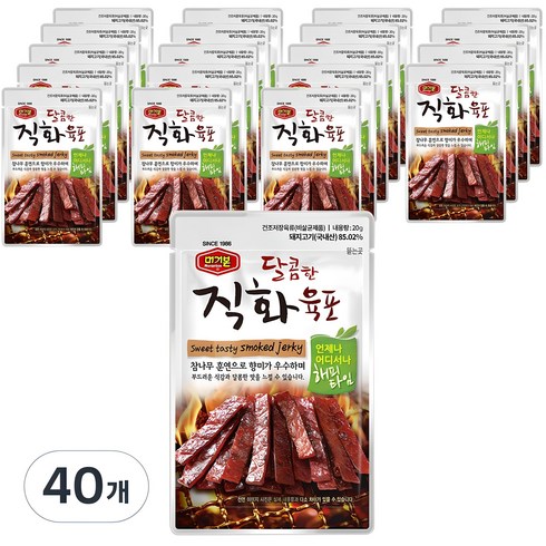 육포 - 머거본 달콤한 직화육포, 20g, 40개