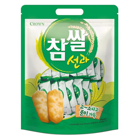 독도지킴이과자 - 크라운 참쌀선과, 253g, 1개