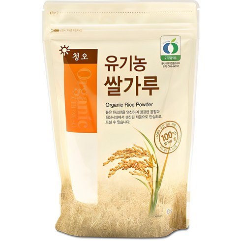 초기쌀가루 - 청오건강 유기농 쌀가루, 350g, 1개