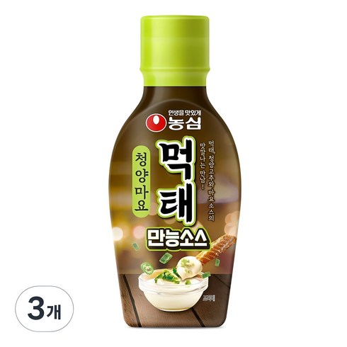 청양마요소스 - 농심 먹태 청양마요 만능소스, 250g, 3개