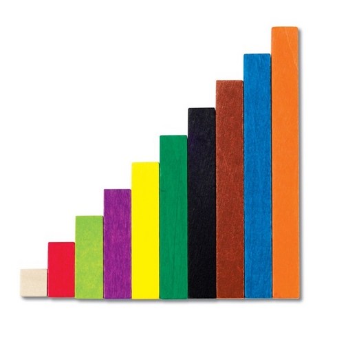 [Learning Resources] 수막대 (플라스틱 1~2인용) Cuisenaire® Rods Introductory Set: Plastic Rods, 1개