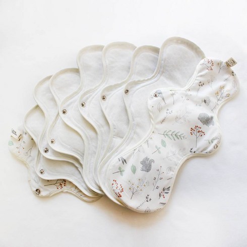 코튼리퍼블릭 에스쁘와 면생리대 소형 3p + 중형 3p + 대형 3p + 오버나이트 3p, 1세트