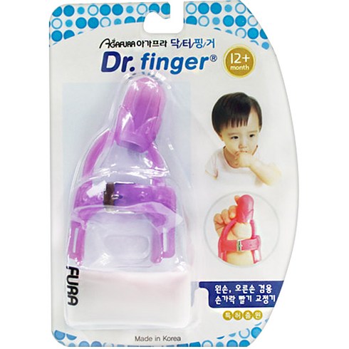 아가프라 닥터핑거 엄지용, 퍼플, 1개, 12개월~5세