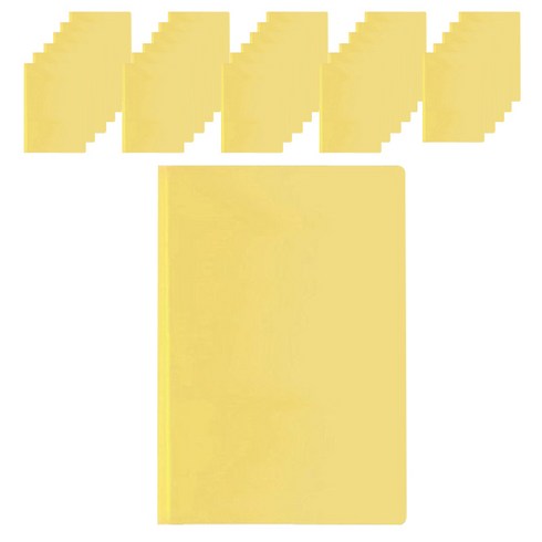 희망화일 무지 라운드쫄대화일, 노랑, 3개