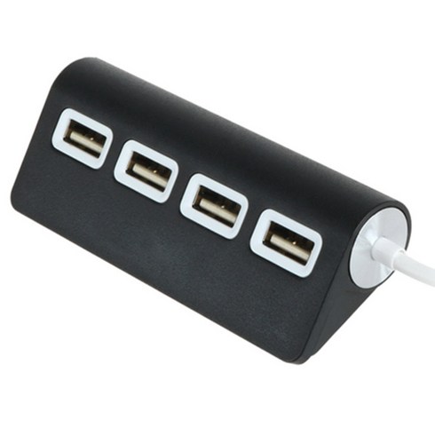 코시 뉴욕 4포트 USB허브 UH3085, 블랙