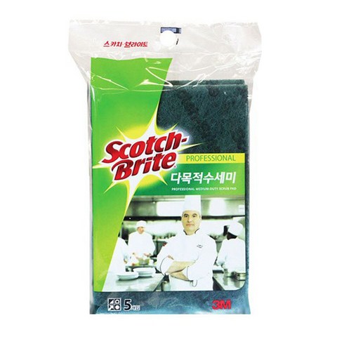 스카치브라이트 다목적 수세미, 5개입, 1개