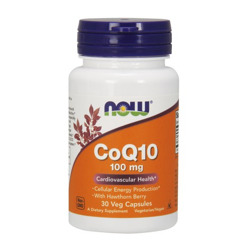 나우푸드 CoQ10 100mg 베지 캡슐 비건 글루텐 프리, 1개, 30정