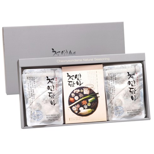 천연담아 다시팩 + 조미료 선물세트, 1세트