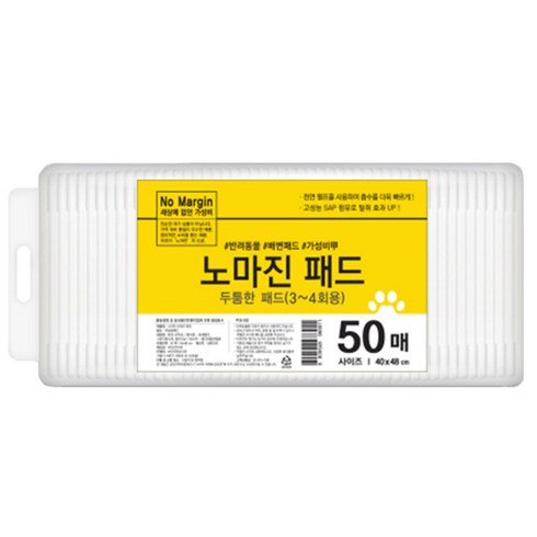 노마진 애견 배변패드 두툼형 플로랄향, 50매, 1개
