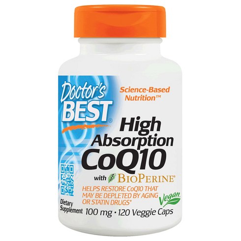 2023년 가성비 최고 코큐텐 - 닥터스베스트 하이 앱솔션 CoQ10 100mg 베지 캡, 120캡슐, 1개, 120정